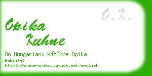 opika kuhne business card